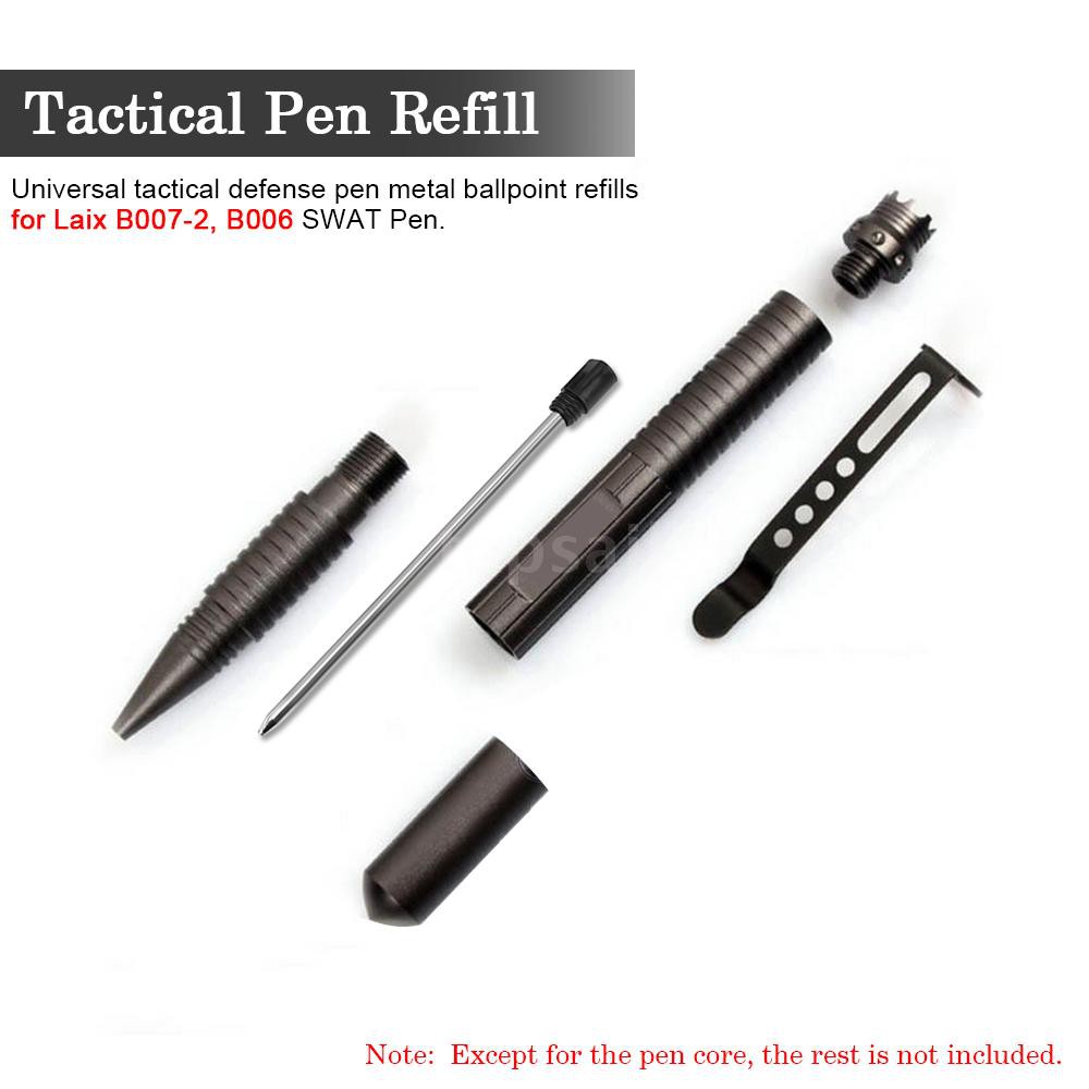 2pcs-short-ball-point-pen-refills-black-ink-for-metal-tactical-pen