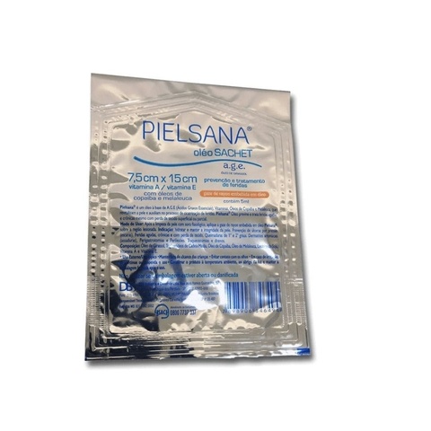 Curativo Pielsana Gaze De Rayon Embebida Com Óleo AGE Não Aderente - 7,5cm x 7,5cm - 7,5cm x 15cm