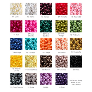 Perola de ABS 8mm 250 Unidades - Promoção em Oferta na Shopee