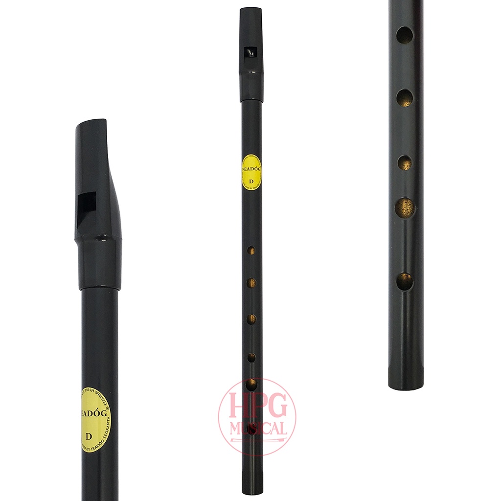 Flauta Irlandesa Celta Feadóg Re D Preta