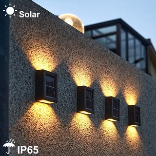 Kit 4/2/1 Solar Luz Para Ao Ar Livre LED Wall Light Powered IP65 À Prova D'água Decoração Do Jardim 2 Levou Parede