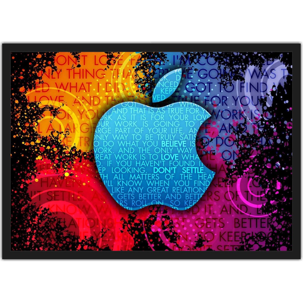 Quadro Decorativo Steve Jobs Informático Salas Decorações Com Moldura T0006 M