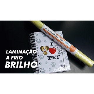 VINIL PARA LAMINAÇÃO A FRIO - BRILHO - TAMANHO 42x300cm