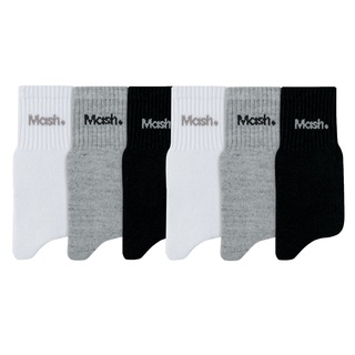 Kit 6 Meia Mash Cano Curto Sortido