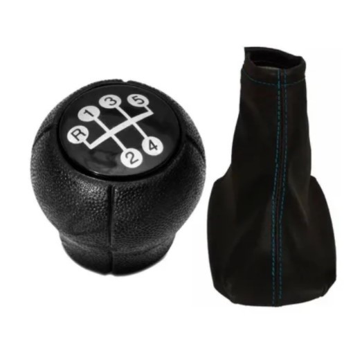 Coifa Cambio + Manopla Cambio Corsa Celta Vectra Meriva - BOLA PRETA