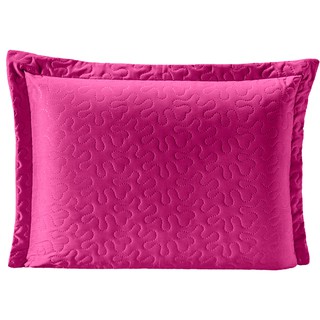 Porta Travesseiro Pratik Pink/Rosa Avulso Dupla Face c/ Ziper - Microfibra em Oferta na Shopee