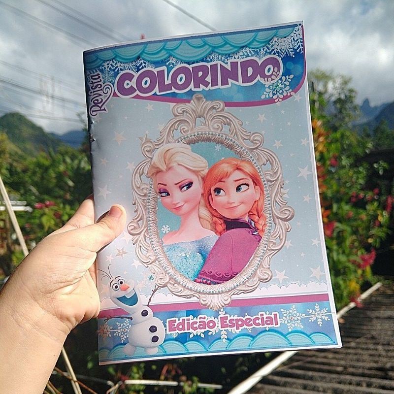 Livro de colorir Frozen | Shopee Brasil
