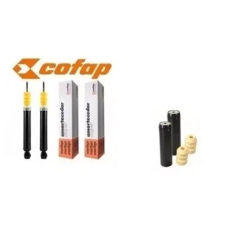 Par Amortecedor Traseiro Corsa Celta Prisma Original Cofap + Batente e Coifa em Oferta na Shopee