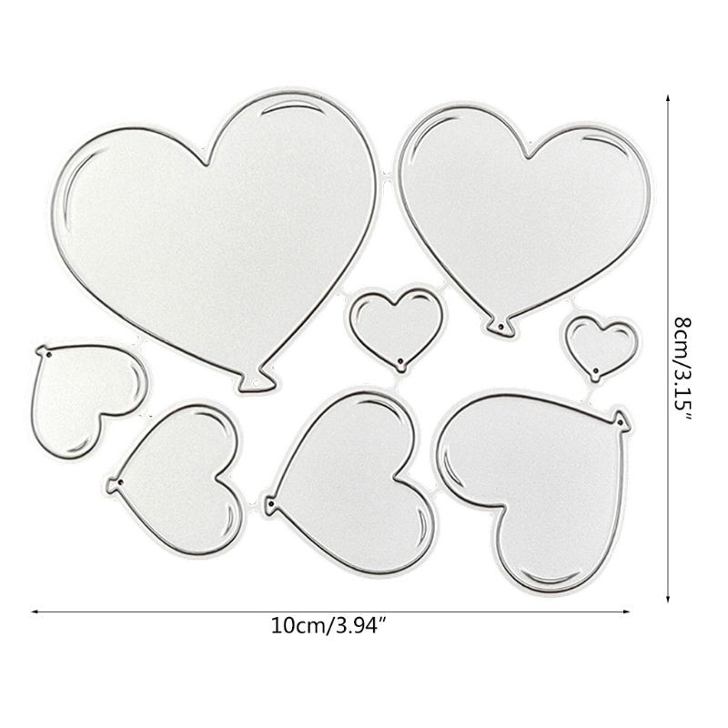 Aço Carbono Desenhos Animados Corações Corte Embossing Stencil Template Stencil Molde Arte Artesanato Cartão Scrapbook em Oferta na Shopee