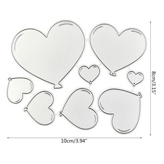 Aço Carbono Desenhos Animados Corações Corte Embossing Stencil Template Stencil Molde Arte Artesanato Cartão Scrapbook em Oferta na Shopee