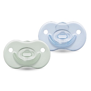 Kit 2 Chupetas 100% Silicone Night Day 6m+ Azul - Lillo
