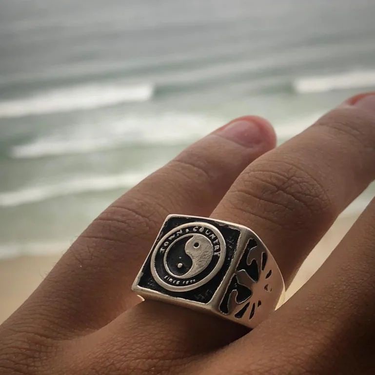 Anel Dedeira Tony Country Masculino - Banhado a Prata 925