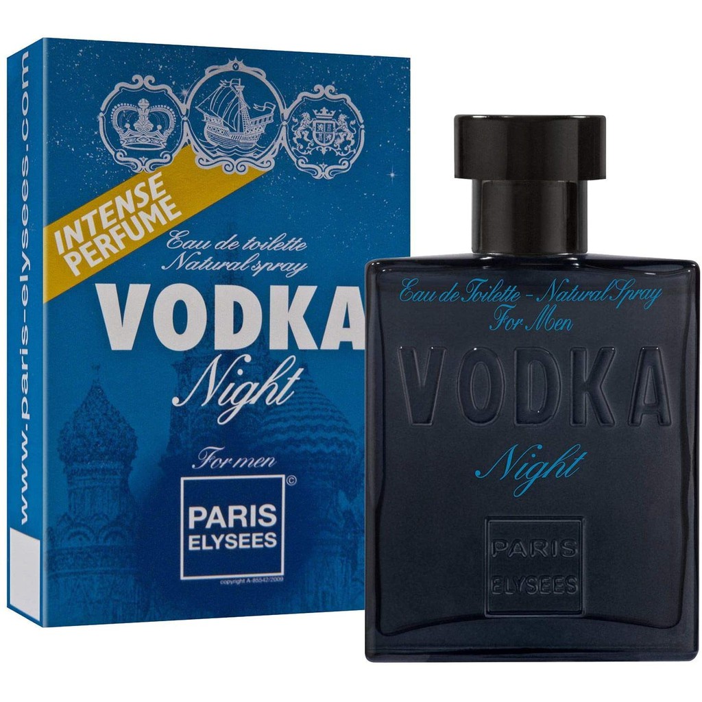 Perfume Vodka Night Paris Elysees Masculino 100 ml em Oferta na Shopee