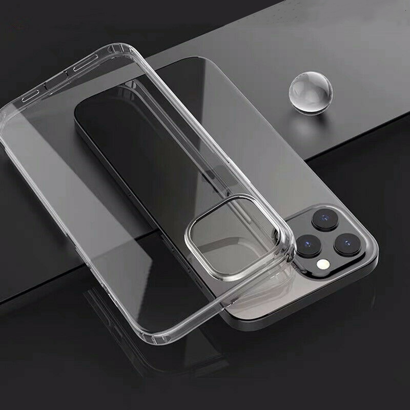 Capa Transparente Acrílica De Alto Brilho Para PC Rígido iPhone 16 Pro Max 11 12 13 14 15 16 Pro Max XS Max XR X 7 8