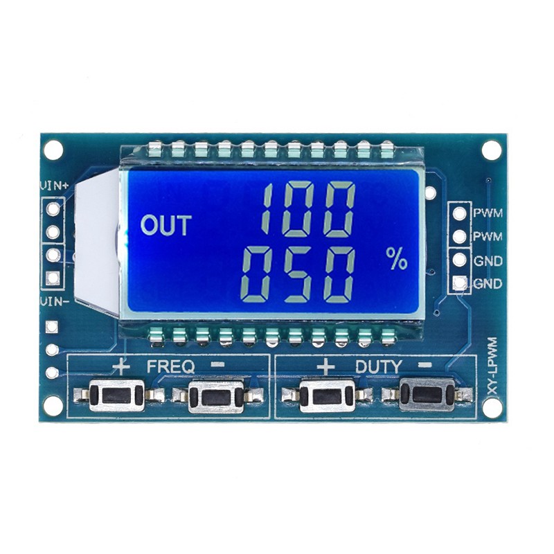 Gerador De Sinal PWM Ciclo De Trabalho De Frequência De Pulso Módulo Ajustável Display LCD 1Hz-150Khz 3.3V-30V De Placa