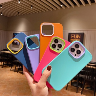 Simple solid color triple protection, drop-resistant liquid silicone phone case For iPhone 15 14 13 Pro Max 12ProMax 11ProMax IX XS MAX XR 7 8 Plus Full coverage soft Case