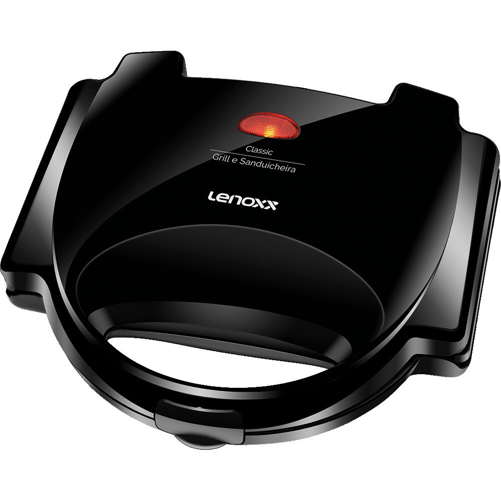 Sanduicheira Grill Misteira Antiaderente Classic Cor Preto 127V PSD117_127 - Lenoxx