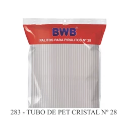 100/50 Canudo Palito Transparente para Topo Bolo e pirulitos (CHOCO)