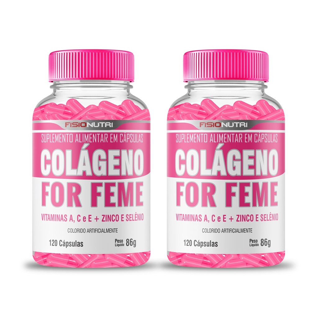 2x Colágeno Hidrolisado C/ Betacaroteno + Vitamina C 240 Caps