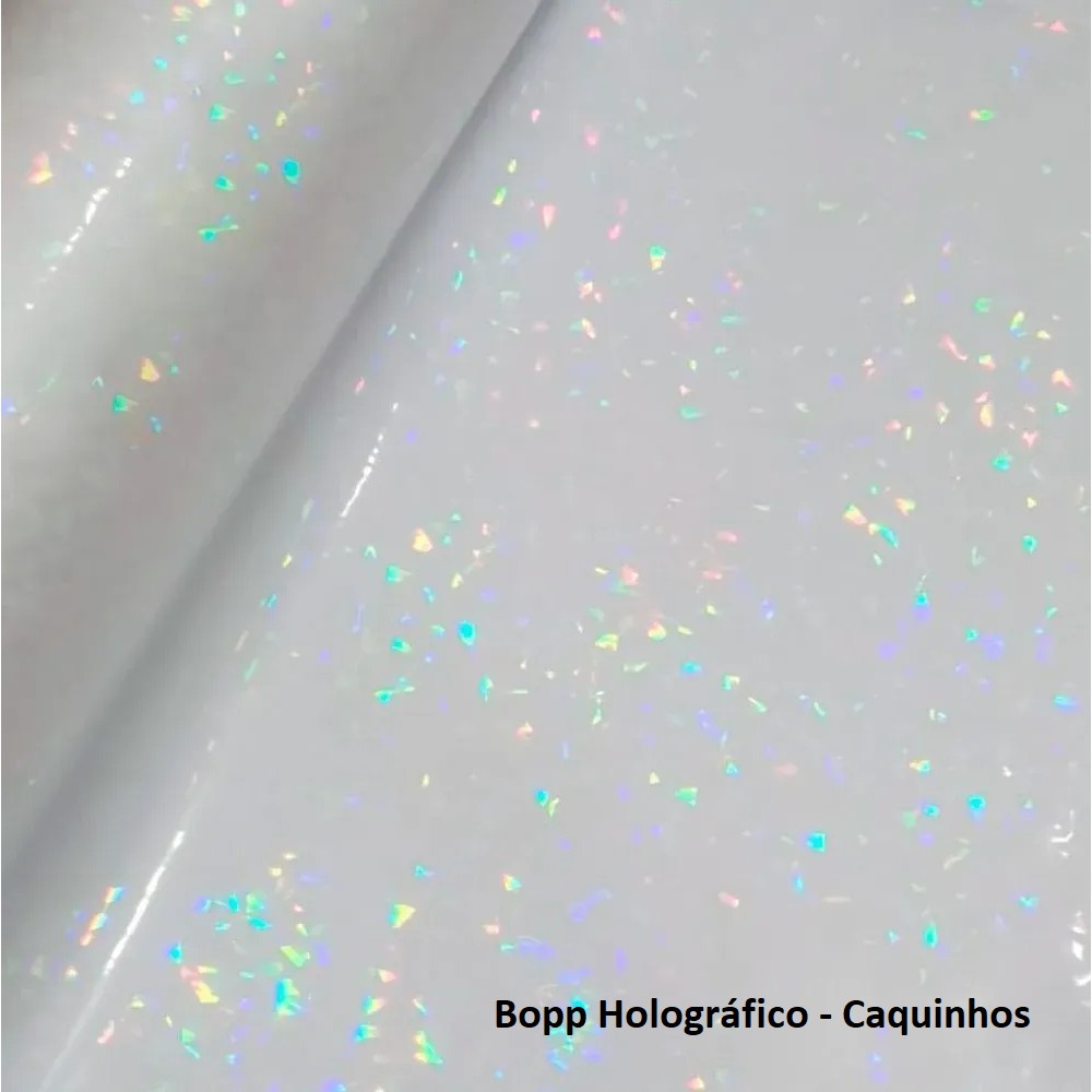 Bobina Bopp Holográfico Caquinhos -  22cm - 10 Metros a 50 Metros