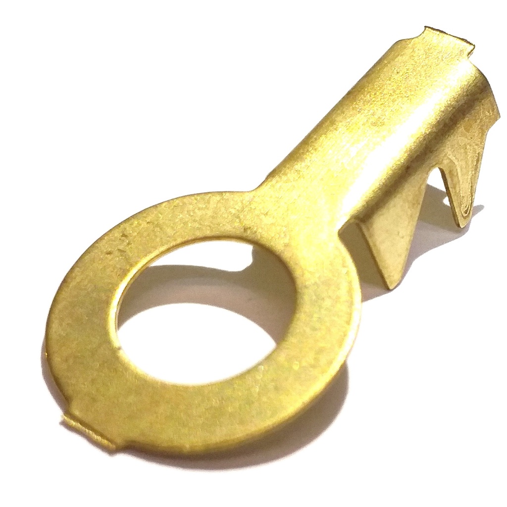 Terminal Olhal 3/8 Reforçado Grande Bateria Latão Com 20 Unidades Para Fio De 6,0 à 10,0mm em Oferta na Shopee