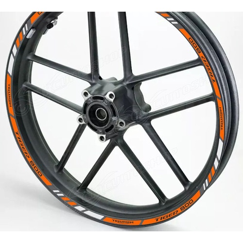 Friso Adesivo Refletivo M6 Roda Moto Triumph Tiger 800
