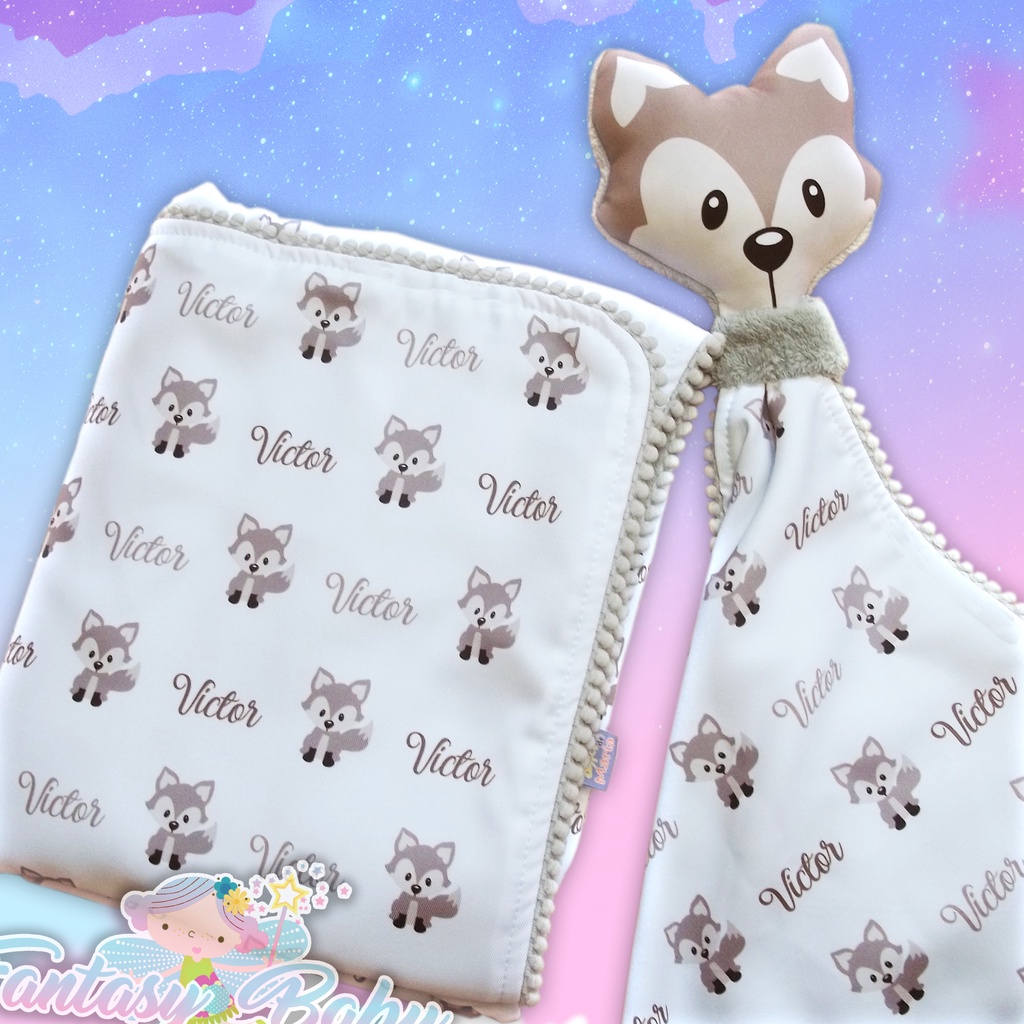 Naninha personalizada para bebê + brinde exclusivo