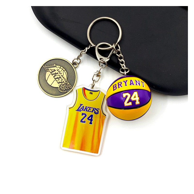 James Kobe Curry Owen Doncic basquete chaveiro nba pingente Warriors Lakers cerca de souvenirs