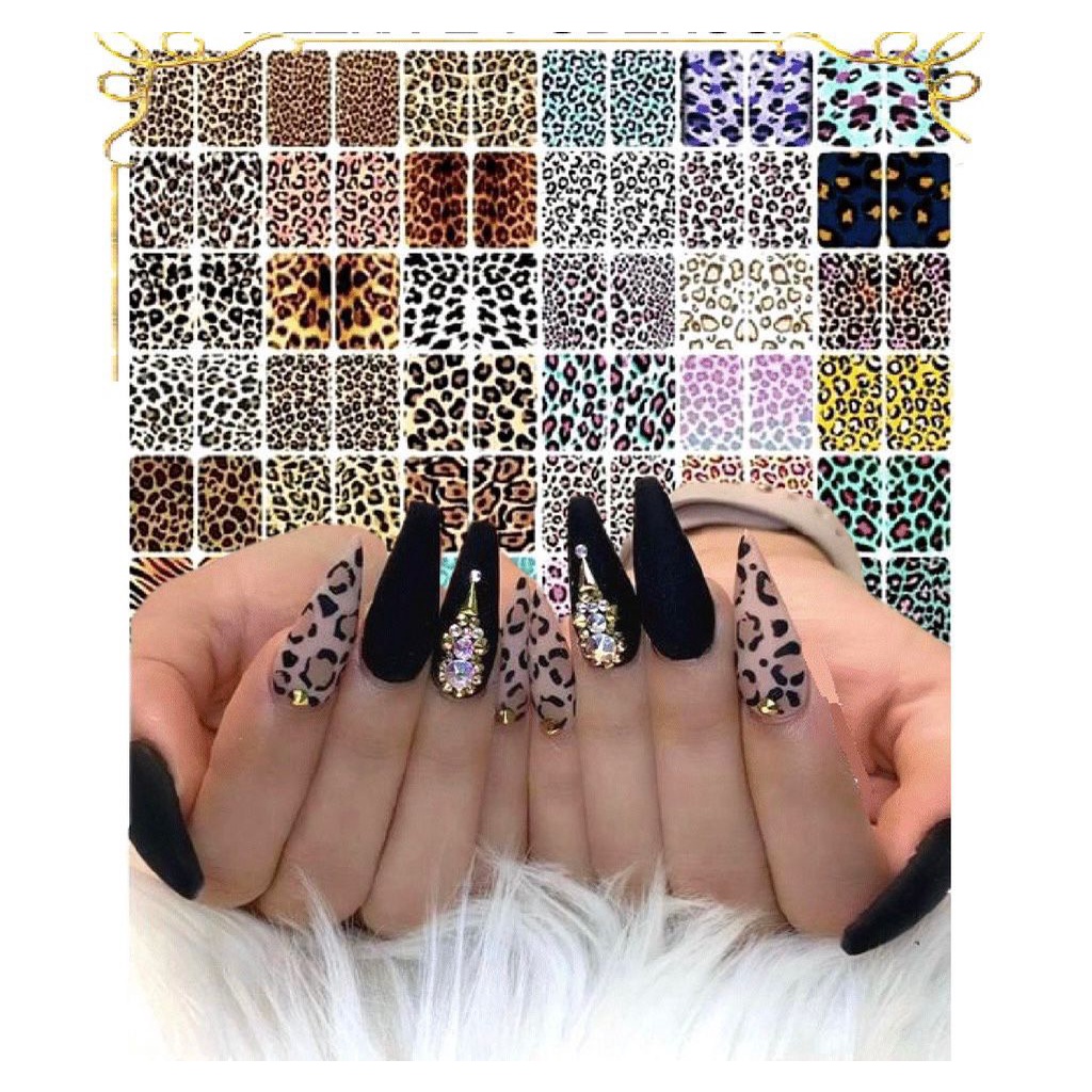100 adesivo de unha 3d com pedras artesanais bonita adesivo/Películas de unha impressas inteira Sortida Pronto entrega em Oferta na Shopee