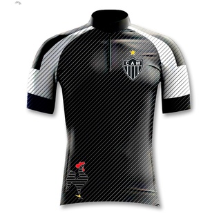 Camisa para Ciclismo Torcedor Preta personalizada mc