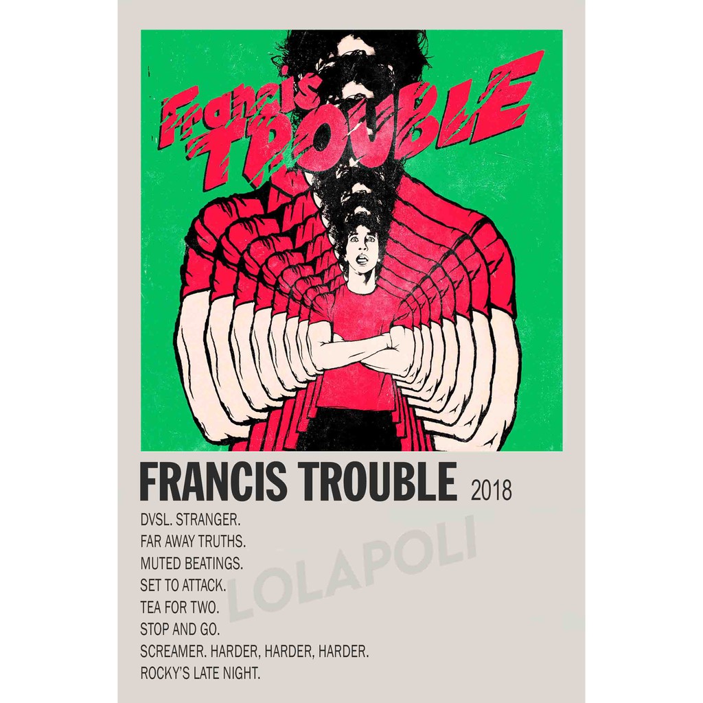 Pôster Da Capa Do Álbum Francis Trouble-Albert Hammond Jr .