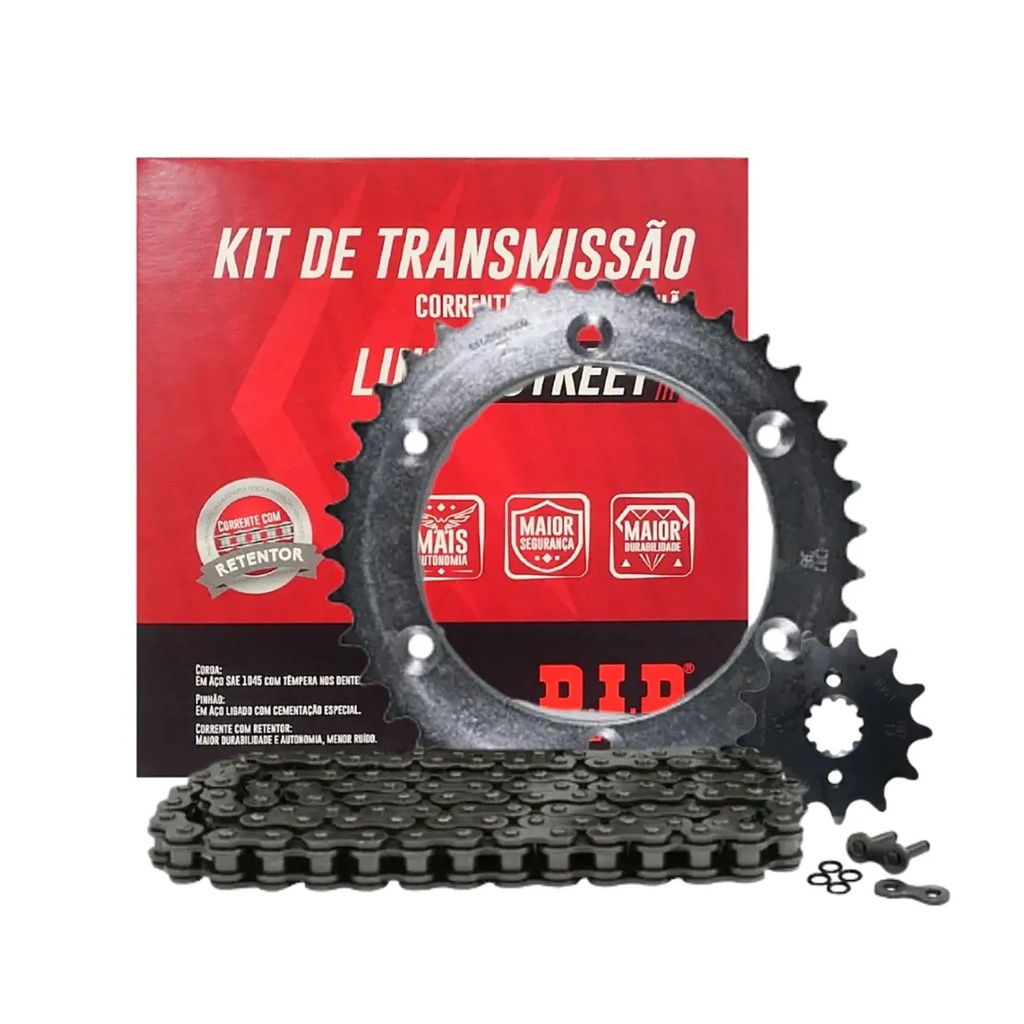 Kit Relação Transmissão Did Honda Xr 250 Tornado C/ Retentor em Oferta na Shopee