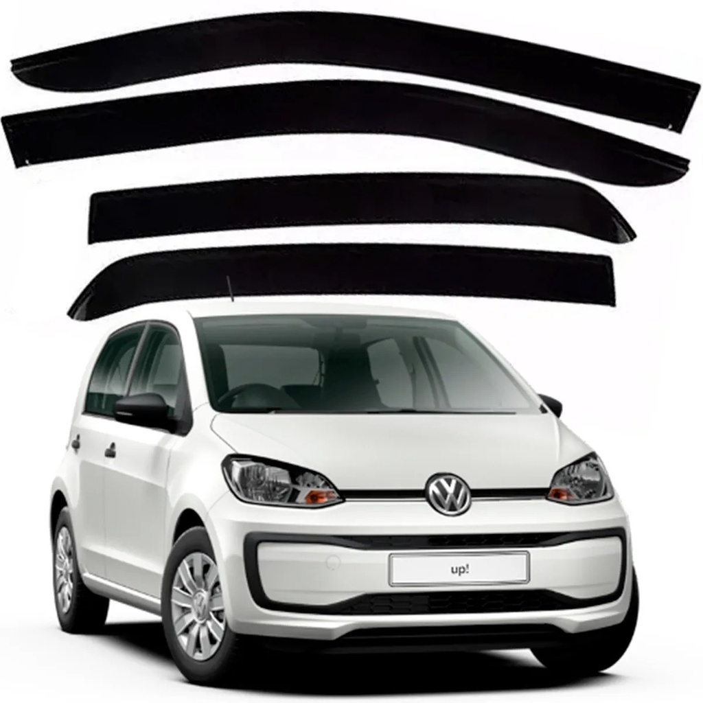 Jogo Calha De Chuva Vw Up 2014 2015 2016 2017 2018 2019 2023 4pts