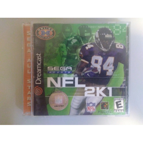 Nfl 2k1 Sega Dreamcast Jogo Original Sports Gd Game
