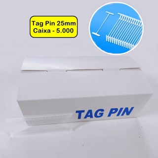 Pino Tag Pin Para Fixação De Etiquetas De 25 mm Com 5000 Unidades em Oferta na Shopee