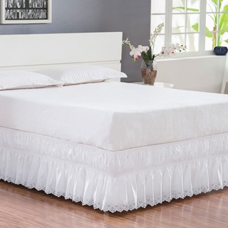 Saia Para Cama Box Casal King Com Bordado Ultrassônico com Elástico em Oferta na Shopee