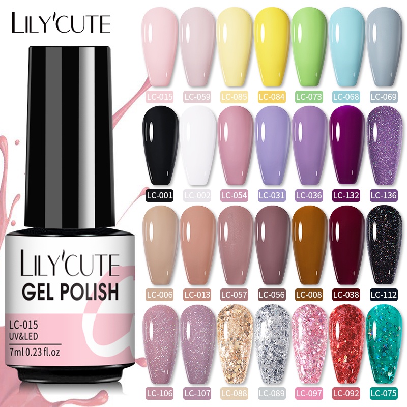 UR SUGAR | Lilycute - Esmalte em Gel Verniz UV Cores Nude para Arte de Unhas 7ML