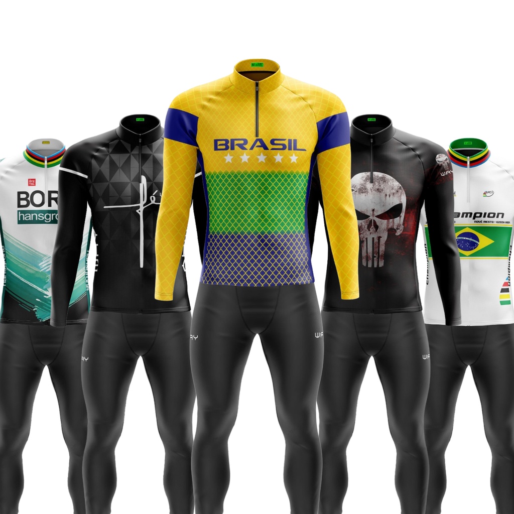 Conjunto roupa best sale de ciclismo masculino