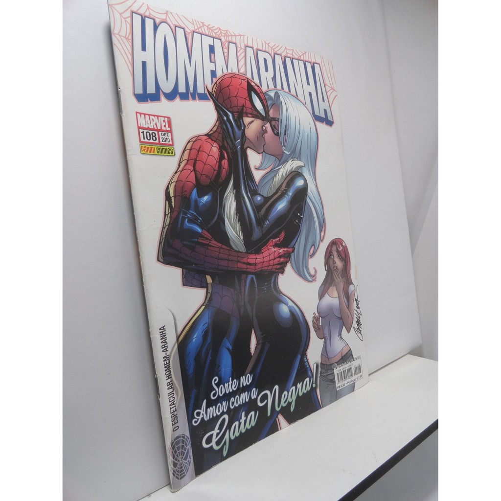 HQ Homem - Aranha Nº 108 Sorte no Amor com a Gata Negra | Shopee Brasil