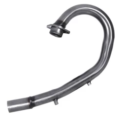 Curva Saída de Motor Aço Ponteira Esportivo Moto Pro Tork Honda XR 250 Tornado 2001 á 2008 Prata
