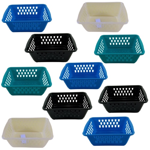 kit 10 caixa cesta cestinha organizadora multiuso utilidades 1400 ml