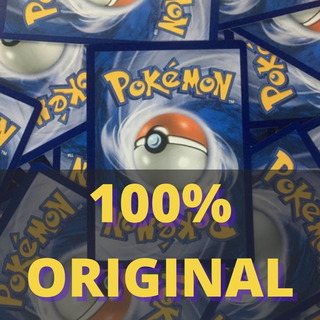 Kit com TRÊS cartas aleatórias de Pokémon TCG Originais COPAG