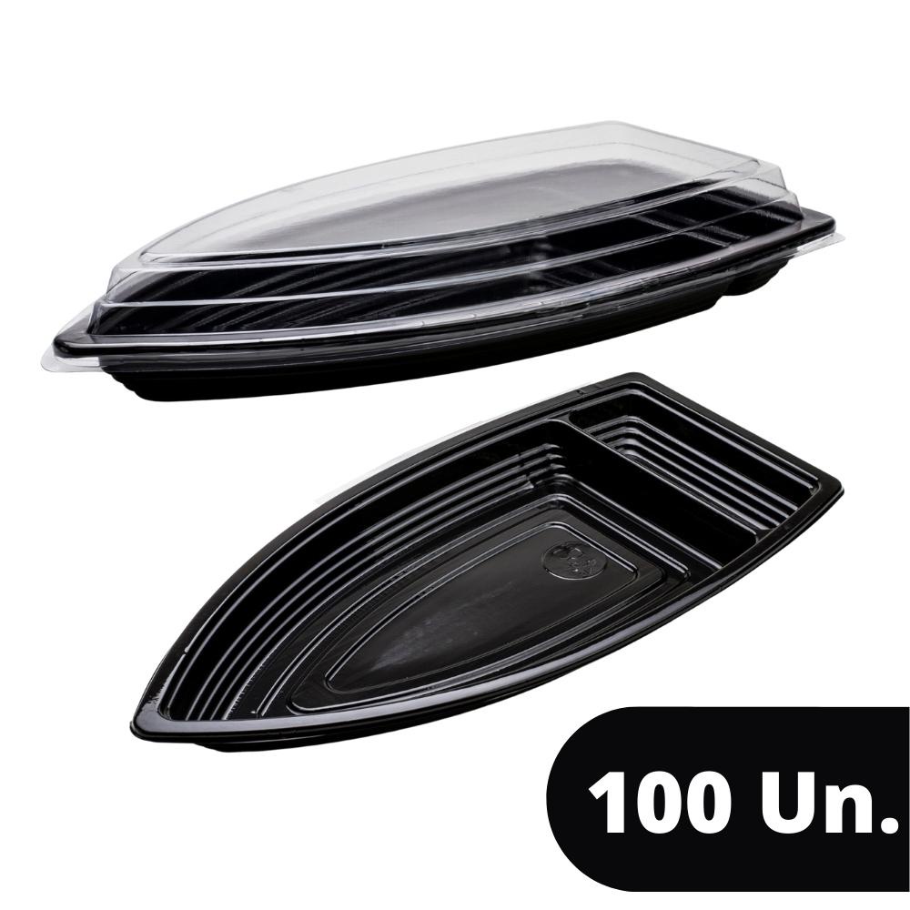 100 Barca Grande P/ Sushi Açai C/tampa Dpc Bg 960 ML