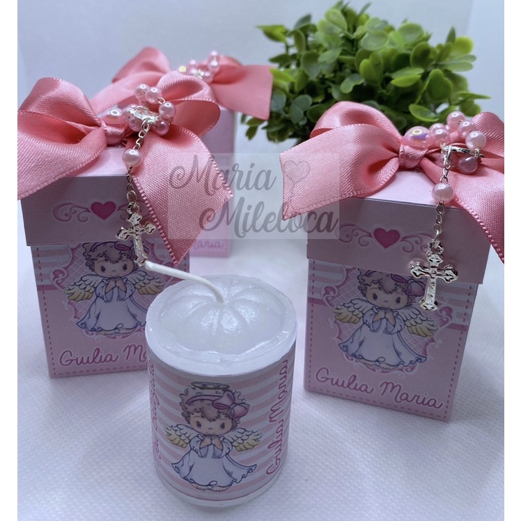 12 Lembrancinhas Batizado Personalizadas - Caixinha Personalizada