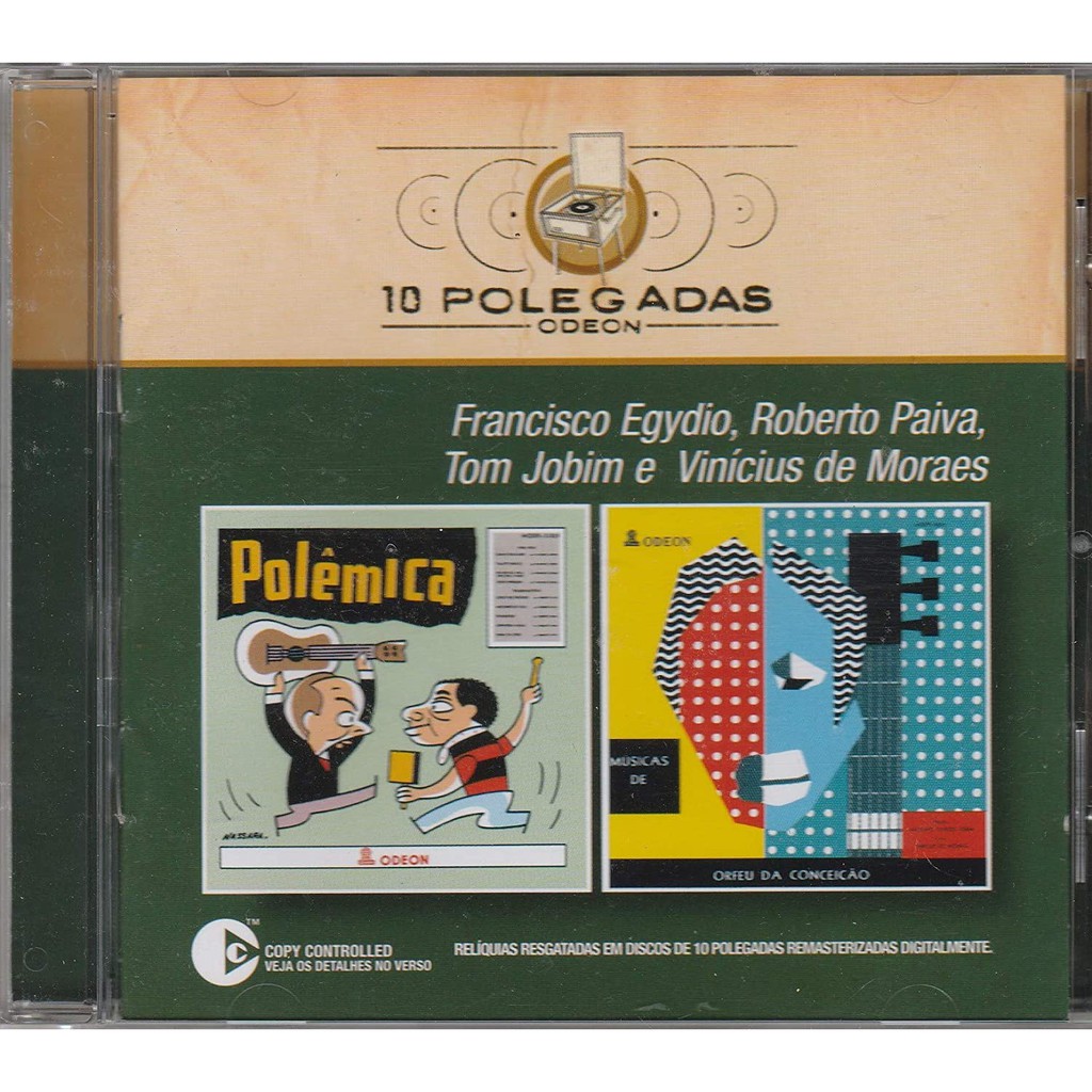 Francisco Egydio Roberto Paiva Tom Jobim Vinicius Moraes - Cd 10 Polegadas - 2002