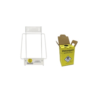 Suporte Parede Coletor Perfuro-Cortante 3L Descarpack