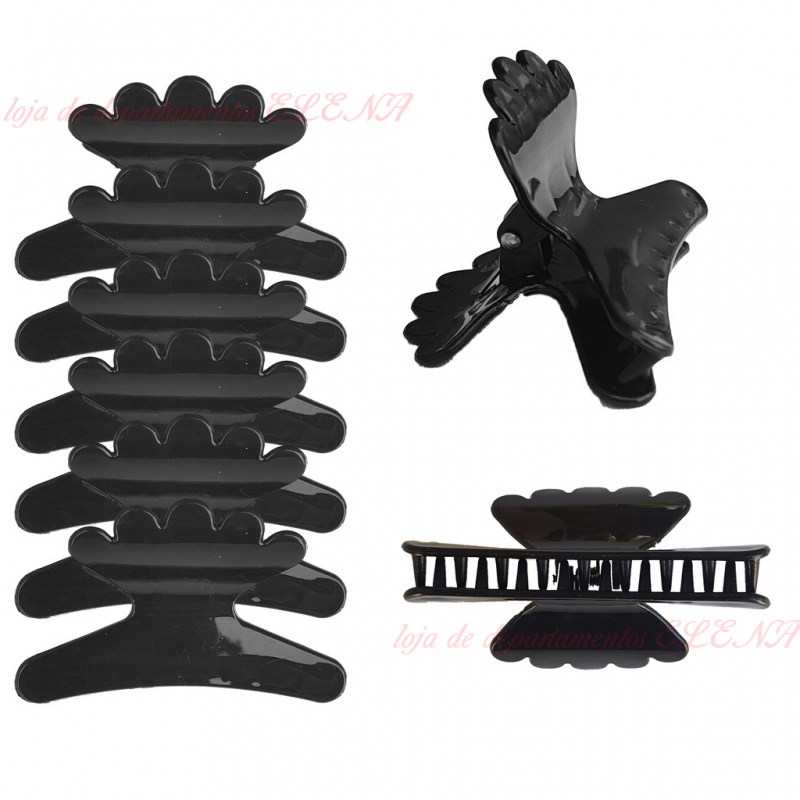 12 Piranhas Salão Para Cabelo Preto