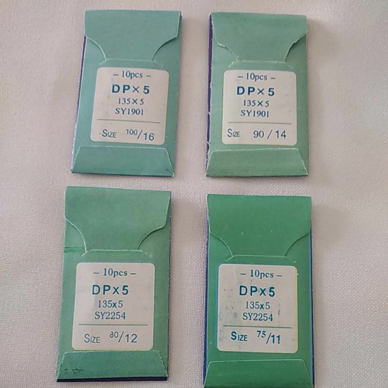Agulha para Máquina de Costura  RETA  Industrial DPX5  (Cabo grosso), caseadeira, pespontadeira, Zig zag semi DP