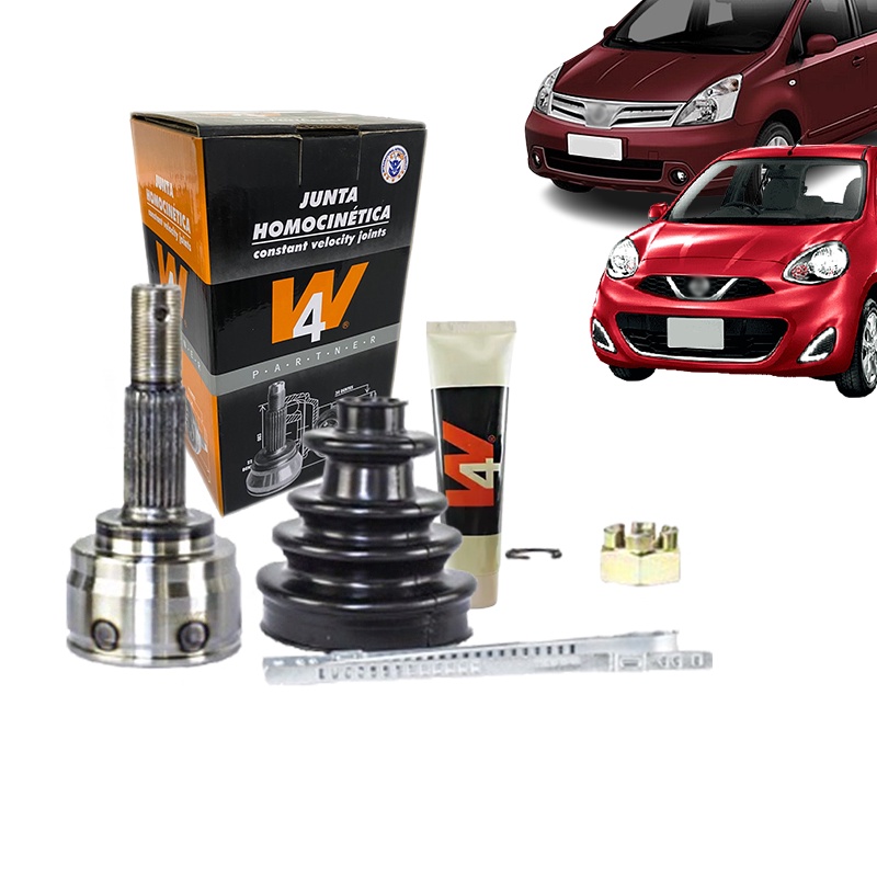 Junta Homocinética Nissan March Versa Livina Tiida 1.6 16v 2010 Em Diante Manual Trava Central Dentes 22 Int X 25 Ext
