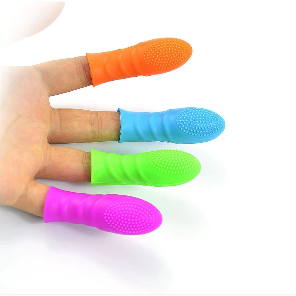 MINI Estimulador Capa de Dedo com Textura Estimulador Ponto G e Clistoris Prova D'água CP-DEDO